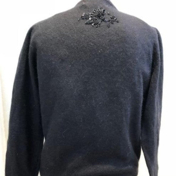 Vivien Forest Angora Lambswool cardigan sweater - Picture 2 of 5